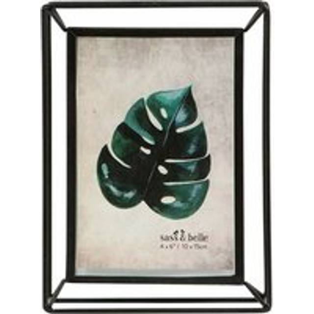 Metal Photo Frame Black Geometric Shape Boho Scandi 10x15 Cm Sass & Belle