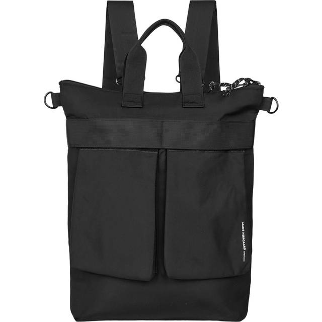 Mads Nørgaard, Tote Bags, female, Black, ONE SIZE, Stylish Black Backpack with Pockets