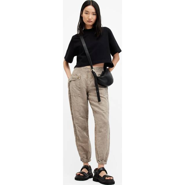 AllSaints Val Linen-Blend Trouser