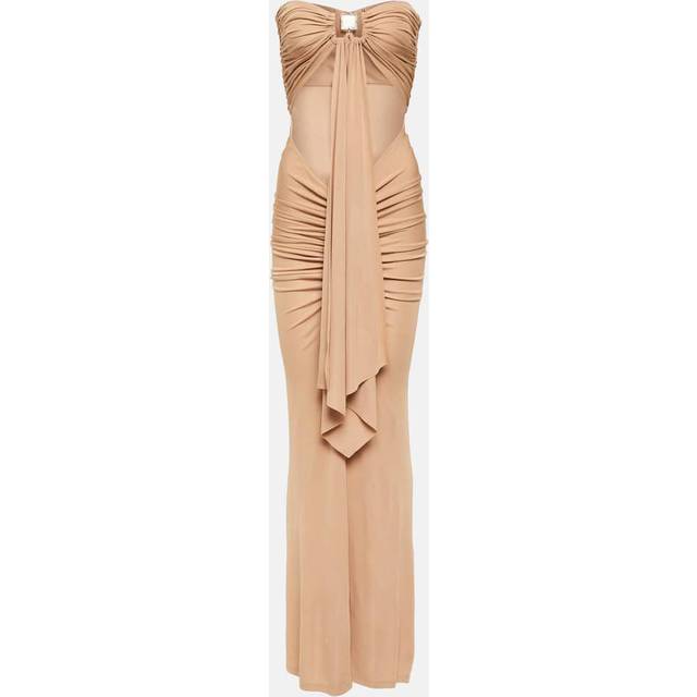 Christopher Esber Bezel Quartz sash maxi dress