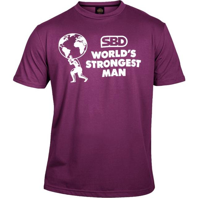 SBD World's Strongest Man T Shirt Dam Lila