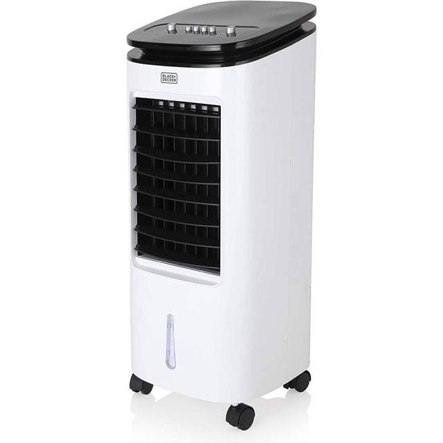 Black & Decker Bxac65001Gb Portable 2-In-1 Air Cooler With 3 Speeds, Copper Motor Technology, 65W, 7L, White