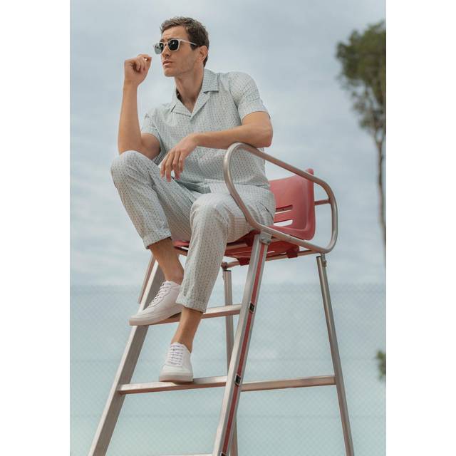 Hanro Mens Stripe Stripe-print Relaxed-fit Cotton-poplin Pyjamas M - Hanro Stripe