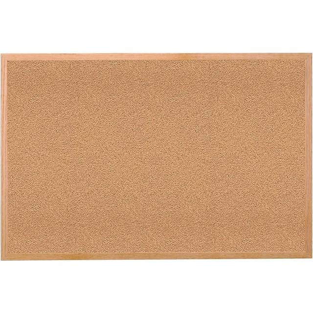 Ghent Natural Cork Bulletin Board - 18 x 24 - Solid Wood Frame - Made in USA