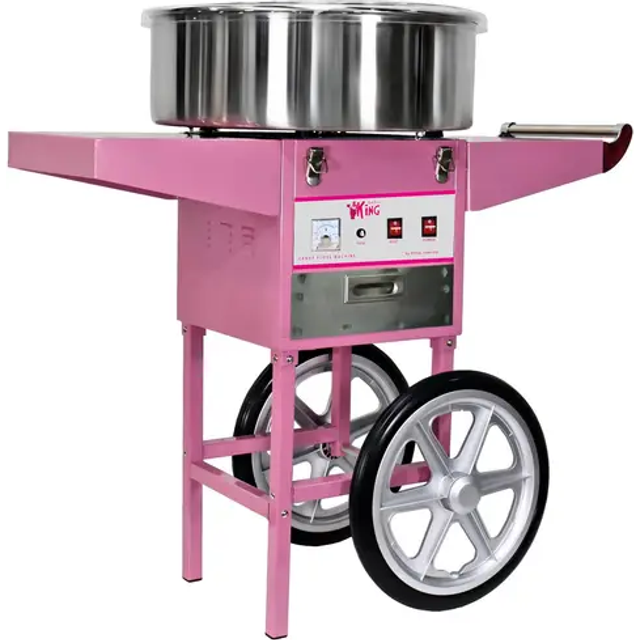 Cotton Candy Machine with Cart Candy Floss Machine Cotton Candy Maker 52cm