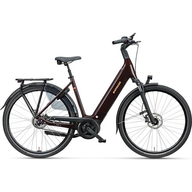 Elcykel Dam Batavus Finez Power Exclusive Dark Red Brown M 2025