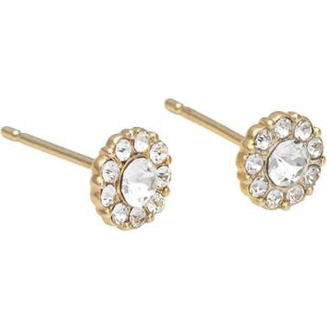 Petite Miss Sofia örhängen crystal - Guld / Transparent (L: 0,6 cm)