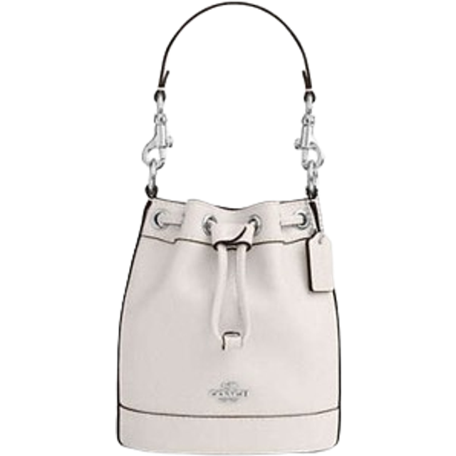 Coach Womens Mini Bucket Bag in Smooth Leather - White - One Size