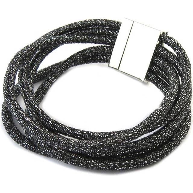 Les Trésors De Lily [N5433] - Gray 'Scarlett' Designer Bracelet black