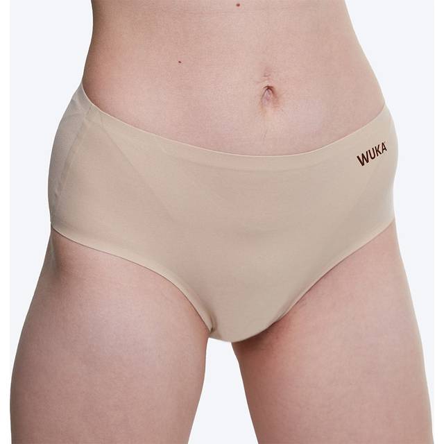 WUKA Stretch Medium Flow Multi Size Period Midi Briefs - Nude