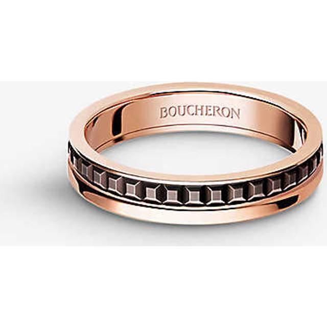Boucheron Womens Pink Quatre Classique 18ct Pink-gold Wedding Band 53mm - PINK