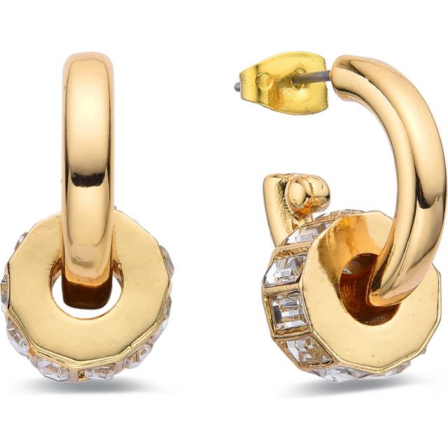 Eye Candy LA CZ Claire Half Loop Earrings