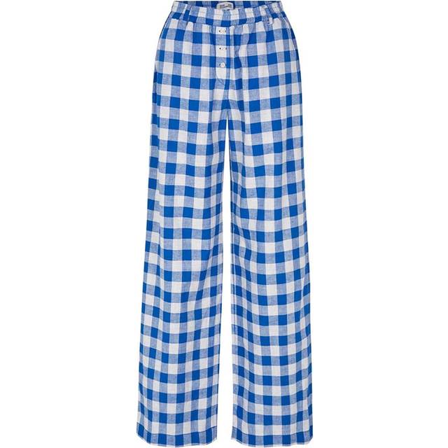 Baum Und Pferdgarten Namira Cotton and Linen-Blend Trousers - EU 40/UK 12 - Blue