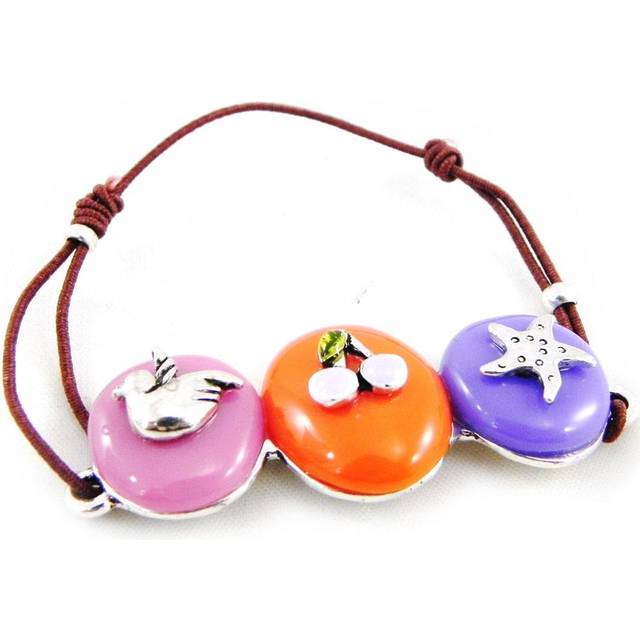 Les Trésors De Lily [H3542] - 'Liberty' Designer Bracelet pink orange purple multicolour