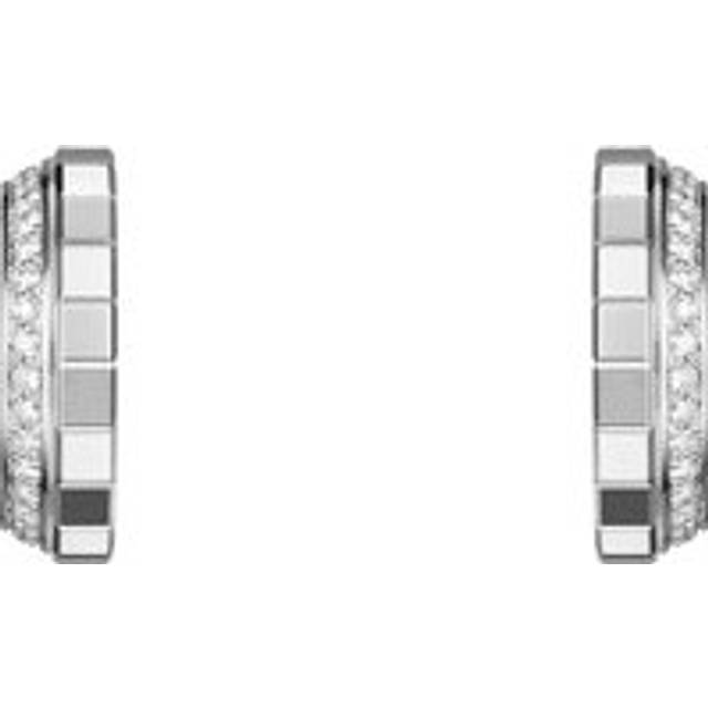Chopard Ice Cube 18ct White Gold 0.24ct Diamond Hoop Earrings