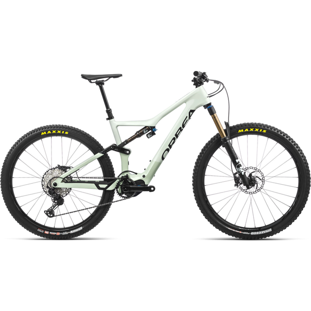 Orbea Rise M10 29er Electric Mountain Bike 2022 Sap White/Green Fog