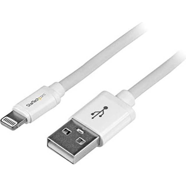 2 m (6 ft.) USB to Lightning Cable - Long iPhone/iPad/iPod Charger Cable - Lightning to USB Cable - Apple MFi Certified - White