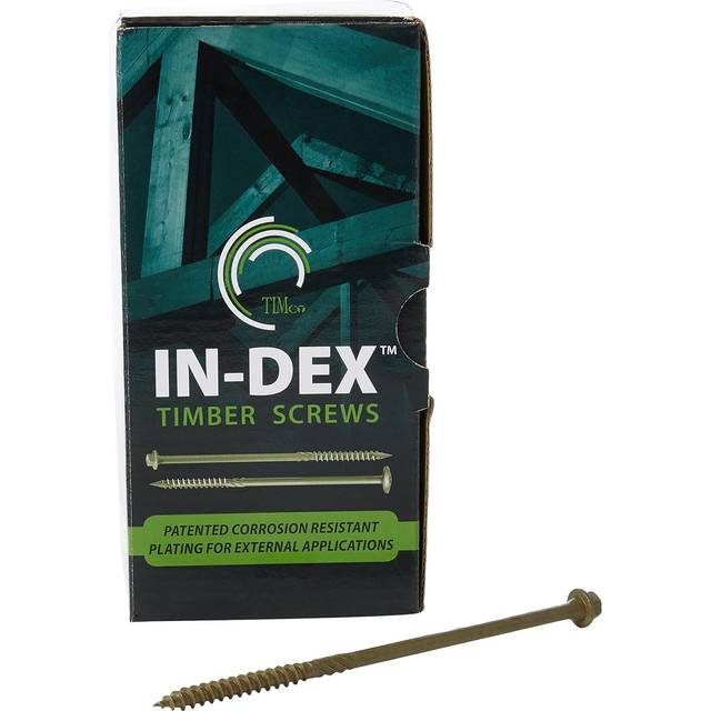 Timco Hex Head Index Heavy Duty Wood Screws 6.7mm 150mm Pack of 50