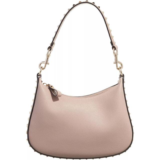 Valentino Garavani Hobo Bags - Rockstud Shoulder Bag Small - taupe - Hobo Bags for ladies - unisize