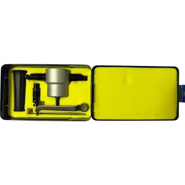 Drillpro yt -160a dubbelhuvud plåt nibbler cutter borrfäste metall borr fästsats med skiftnyckel och delar