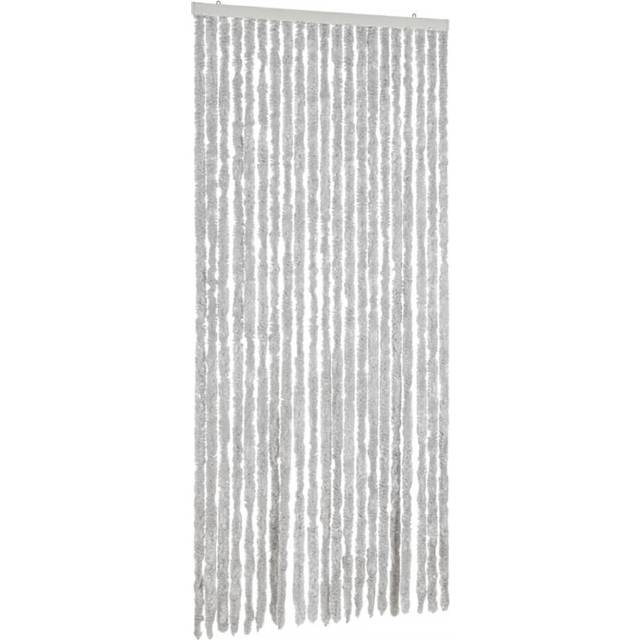 vidaXL Fly Curtain Grey 90x220 cm Chenille