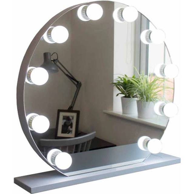 Jack Stonehouse Audrey Round Hollywood Vanity Mirror with Lights