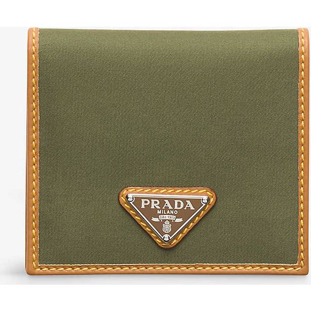 Prada Womens Green Triangle-plaque Re-nylon Wallet 1 Size - GREEN