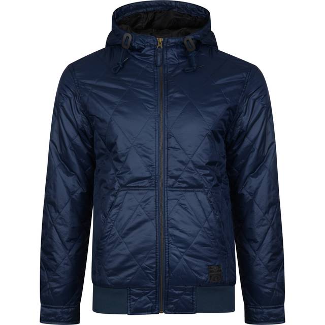 Ringspun Krarup Short Hooded Quilted Jacket Navy