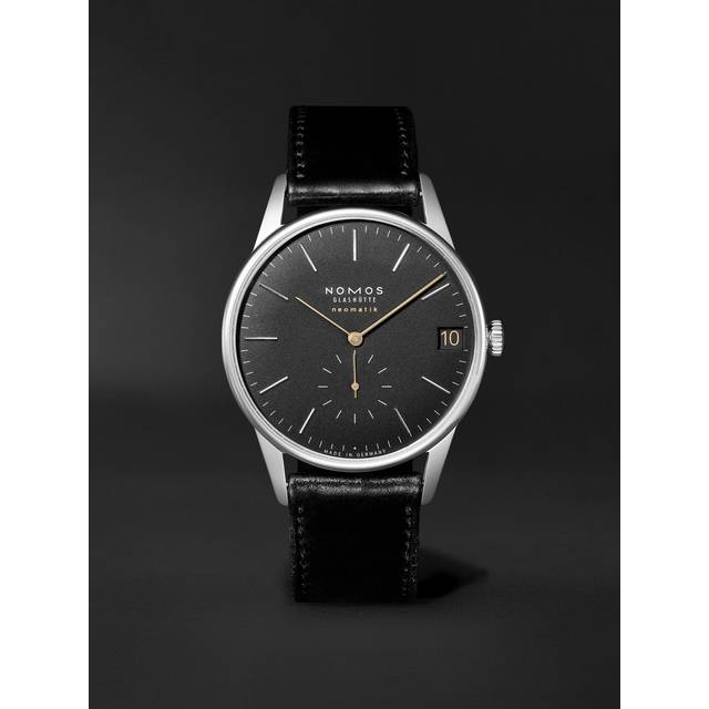 NOMOS Glashütte - Orion Neomatik Automatic 41mm Stainless Steel and Leather Watch, Ref. No. 366 - Men - Black