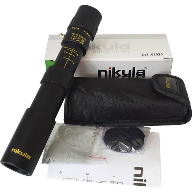 (no tripod) 10-30X25 Monocular Zoom Telescope High Power Quality Hd Long Range Spyglass with Tripod For Hunting Bak4 Outdoor