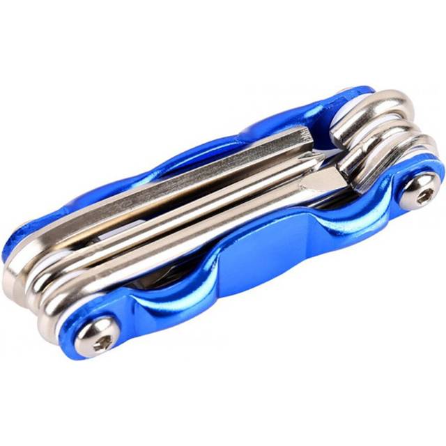 4 Pcs 6 in 1 Bicycle Tools Sets Mountain Road Bike Repair Tool Kit Socket Head Wrench Cycling Screwdriver blue