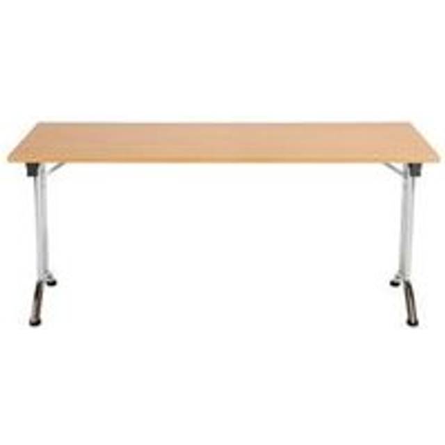 Allegro Folding Table 1600x700 Chrome Frame Beech top OUFT1670CRBE2