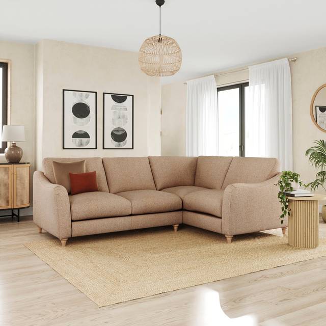 Hattie Cosy Weave Corner Unit Sofa - Cosy Weave Clay
