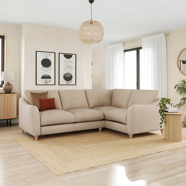 Hattie Cosy Weave Corner Unit Sofa - Cosy Weave Natural