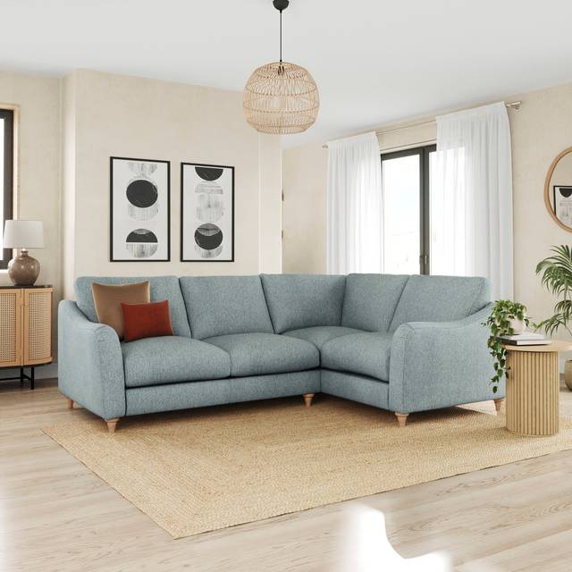 Hattie Cosy Weave Corner Unit Sofa - Cosy Weave Teal