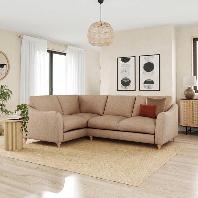 Hattie Cosy Weave Corner Unit Sofa - Cosy Weave Clay