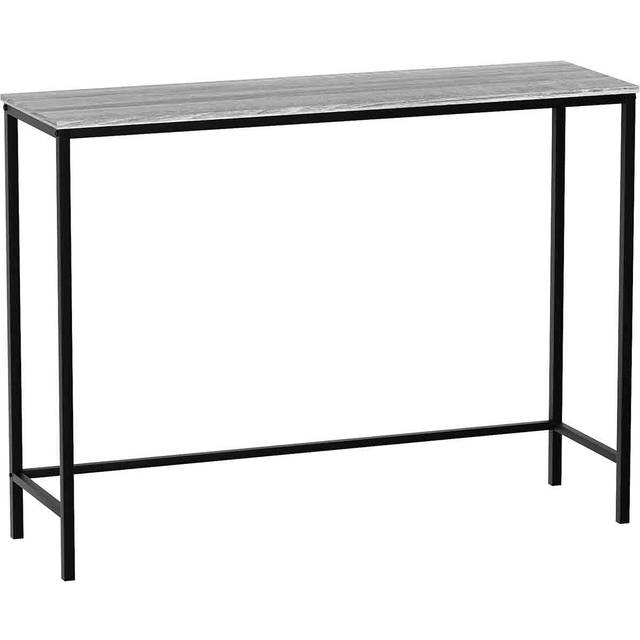 Vida Designs Brooklyn Console Table Industrial Hallway Entryway Furniture, Grey, Grey