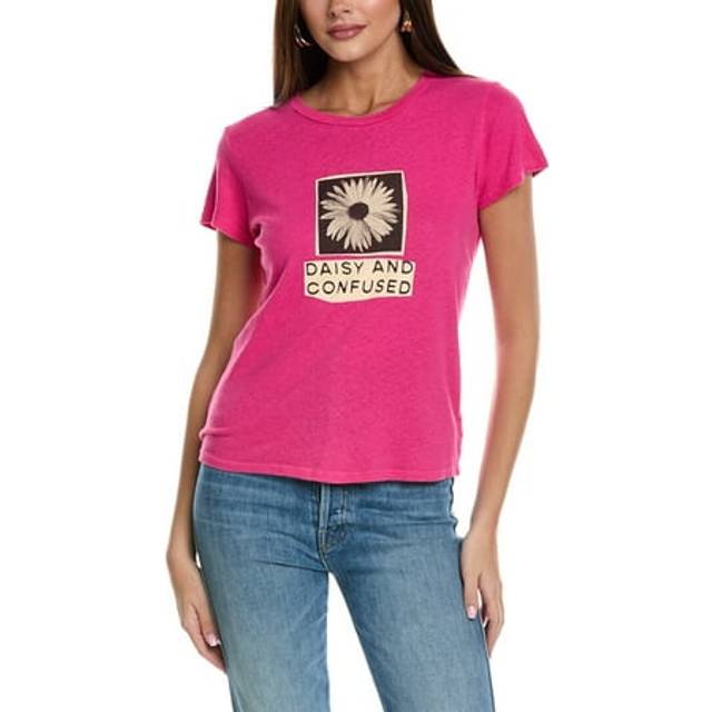 MOTHER The Lil Sinful Linen-Blend T-Shirt