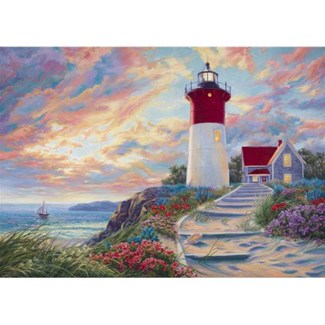 Diamond Painting Garden Scenic DIY Diamond Embroidery Flower  Cross Stitch Mosaic Home Decor 20X30CM