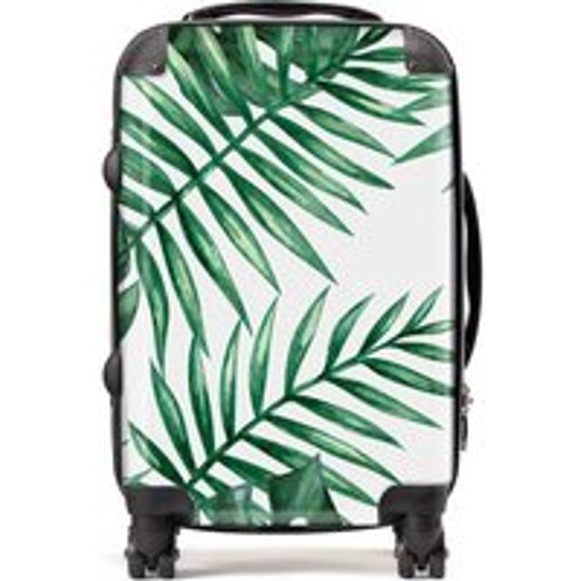 Warren Reed - Designer Watercolour Tropical Leaves Suitcase Cabin, Multi