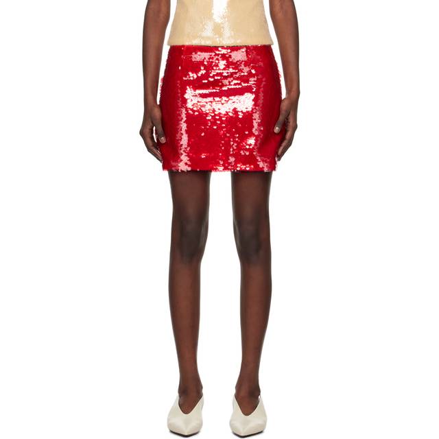 16Arlington Red Quattro Miniskirt - Rosso Profondo - UK 14