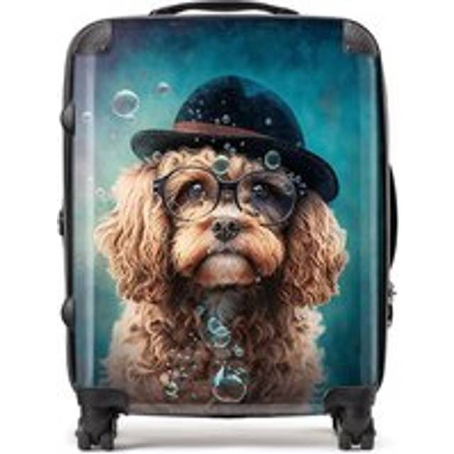 Cavapoo Dog Splashart Suitcase - Multi - Large
