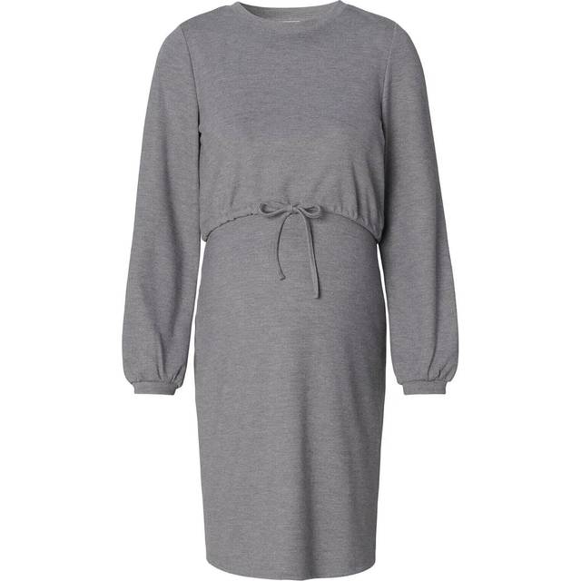 Esprit Long Sleeve Jersey Dress - Medium Grey