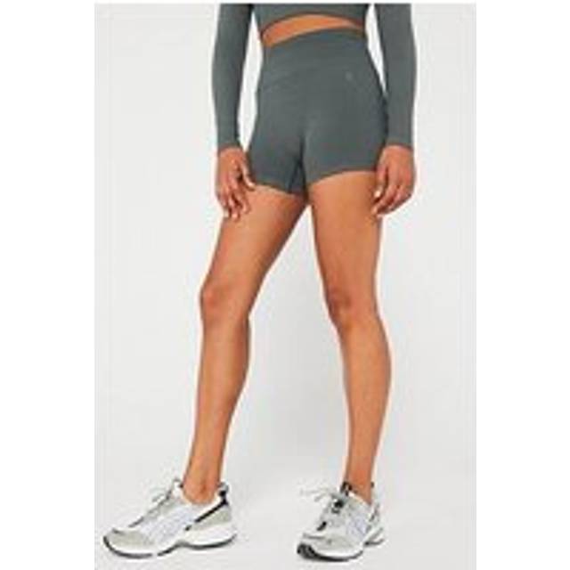 Gym King Womens Sculpt Seamless 3&#34; Short - Green, Green, Size 10-12, Women