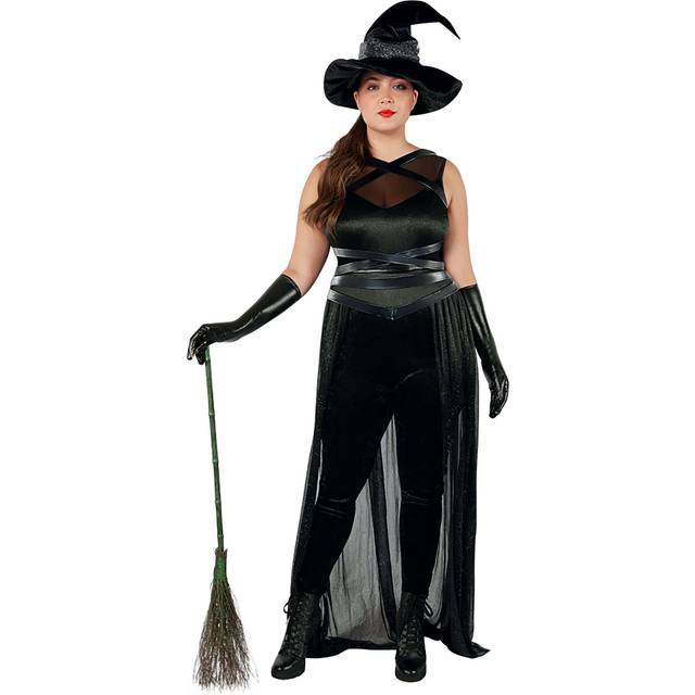 Plus Size Women's Sexy Raven Witch Costume | Sexy Witch Costumes - As Shown (4X)