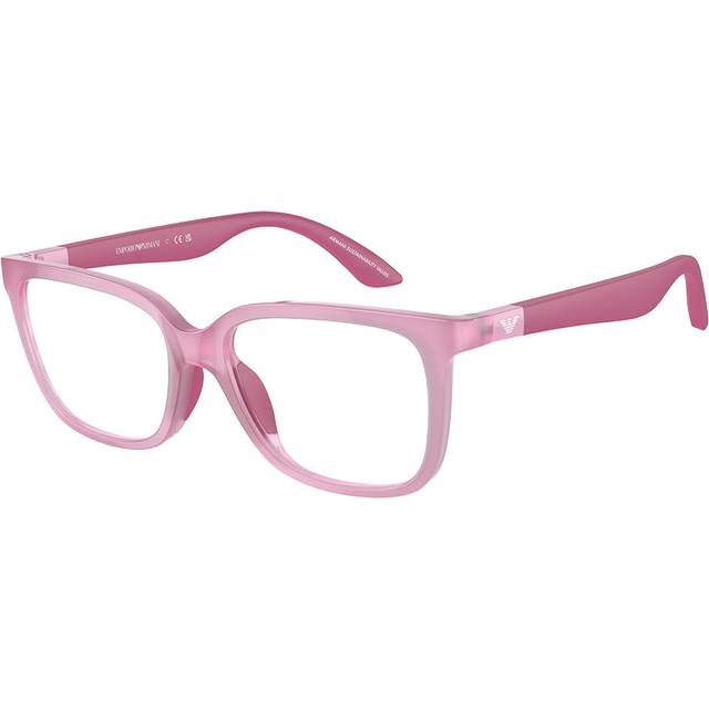Emporio Armani EK3006 Kids 6133 Women&#39;s Eyeglasses Pink Size 49 (Frame Only) - Blue Light Block Available - Opaline Pink (49)
