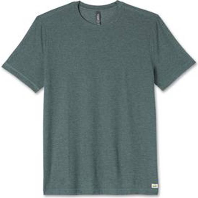 Vuori Mens Kashmir Heather Strato Tech Brand-patch Regular-fit Stretch-woven T-shirt L