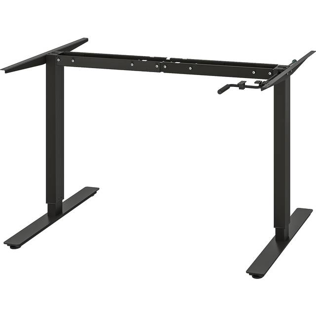 TROTTEN underrede sitt/stå f bordsskiva, antracit, 120/160 cm