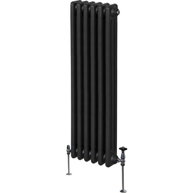 Monster Shop Traditional 3 Column Radiator - 1500 X 292Mm - Black, Black
