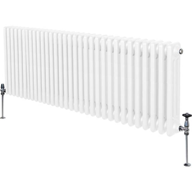 Monster Shop Traditional 3 Column Radiator - 600 X 1462Mm - White, White